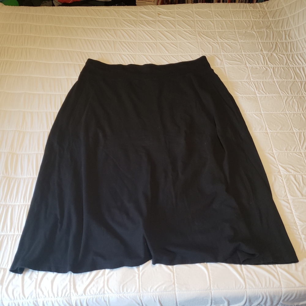 Lane Bryant size 22/24 black maxi skirt
